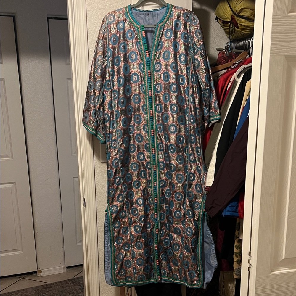 Vintage Colorful Patterned Kaftan